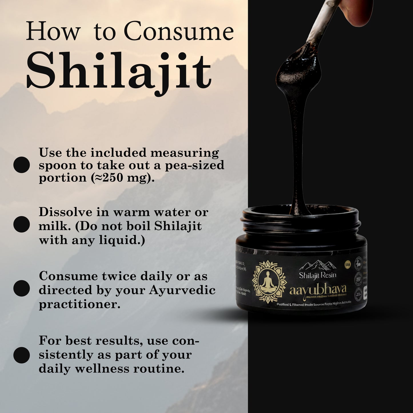 Himalyan Shilajit Resin (Hand-Processed for Maximum Potency)